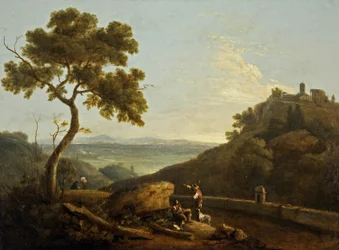 The Temple of the Sybil and the Campagna, Tivoli, Italy