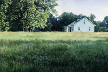 Farmhouse in August, 2001