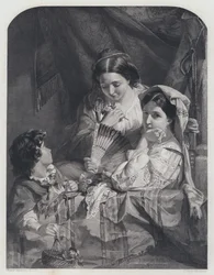 A Balcony at the Roman Carnival (engraving)