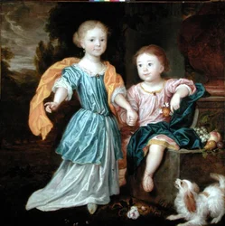 Portrait of a Young Girl and Boy, Said to be the Children of Sir William Reynolds Lloyd