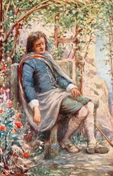Christian Sleeps in the Arbour