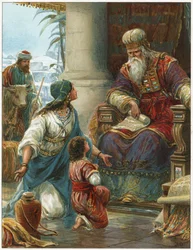 Hannah bringing Samuel to Eli