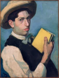 Self-Portrait with Straw Hat