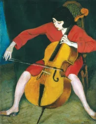 Woman Playing the Cello