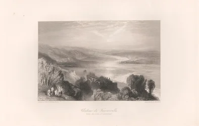 Chateau de Tancarville, with Town of Quilleboeuf