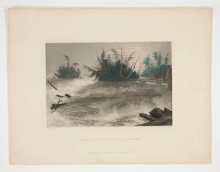 The Rapids Above the Falls of Niagara, Illustration for Nathaniel Parker Willis