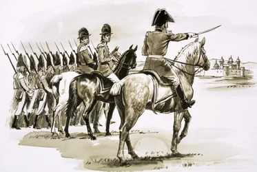 Arthur Wellesley at the Head of the 23rd Regiment at Mysore