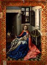 Madonna and Child before a Fireplace, 1430s