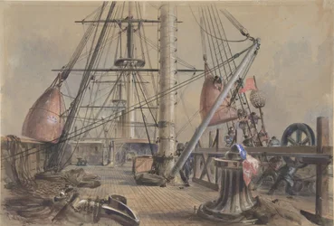 Getting Out One of the Great Buoys: The Deck of the Great Eastern Looking From