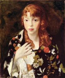 Edna Smith in a Japanese Wrap, c.1915
