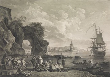 View of Pausilype Near Naples, 1785
