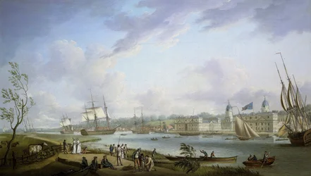View of Greenwich, description of the Thames and activities on its banks