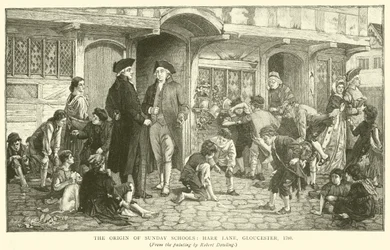 The Origin of Sunday Schools, Hare Lane, Gloucester, 1780