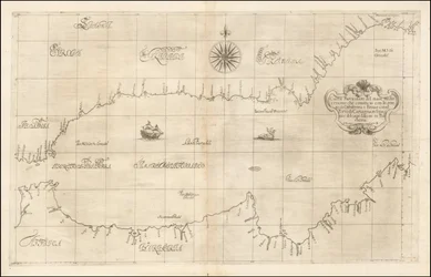 1646 Map of the Western Mediterranean and Gibraltar by Robert Dudley