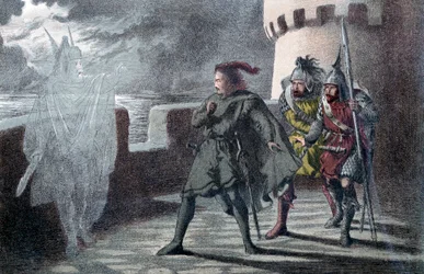 Hamlet seeing his father