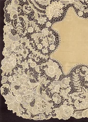 Handkerchief of Lace of Irish Manufacture, Presented with Other Lace Fabrics by the Ladies of Ireland