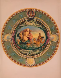 Plateau in Majolica Ware