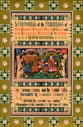 The Cover of A Memorial of the Marriage of HRH Albert Edward Prince of Wales