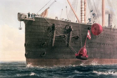 The laying of the transatlantic telegraph cable, August 8th, 1866