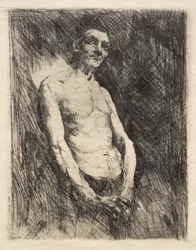 Half Nude Figure of a Man