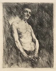 Half Nude Figure of a Man, 1800s.