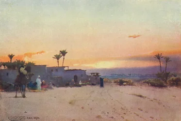 A Fellah Village, c1880