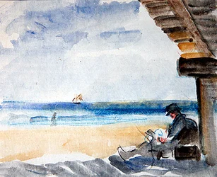 Reading on the Beach
