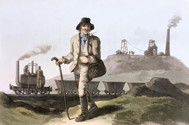 Blenkinsop Steam Locomotive at Middleton Colliery near Leeds, West Yorkshire