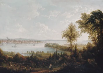View of the Bay and City of New York from Weehawken
