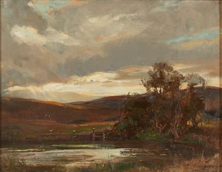 Evening On the Swire Road, Ettrick Bridge