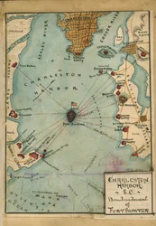 Charleston Harbor S.C. Bombardment of Fort Sumter