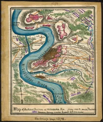 Map of the Rebel Position at Vicksburg, Miss., May 1863