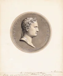 Emperor Napoleon I, in Profile to the Right - A Design for a Medal