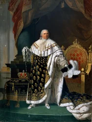 Portrait of Louis XVIII in Coronation Robes