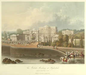 The British Residency at Hyderabad, drawn in 1813