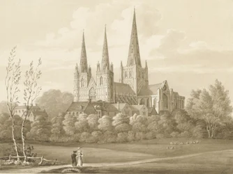 Lichfield Cathedral - West South West View