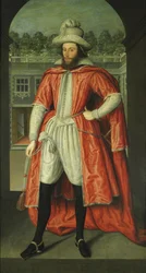 Portrait of William Pope, 1st Earl of Downe 1573-1631 as a Knight of the Bath, c. 1610