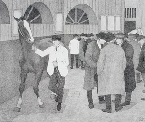 Horse Dealers at the Barbican (Barbican No.2) 1921
