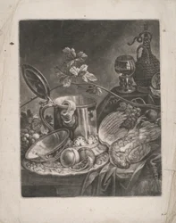 Still Life with Tankard and Dessert Dish