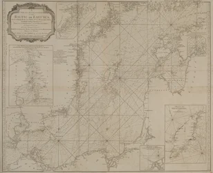 A new and accurate chart of the Baltic or East Sea showing the islands, rocks and shoals with their marks, light-houses, soundings and sailing channels
