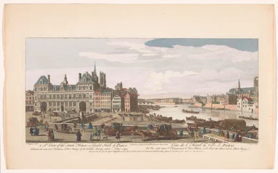 View of the Town Hall and the Seine River in Paris (series title: Paris)
