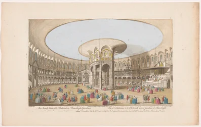 View of the Interior of the Rotunda in Ranelagh Gardens, London (Ranelagh Gardens and Vauxhall Gardens)