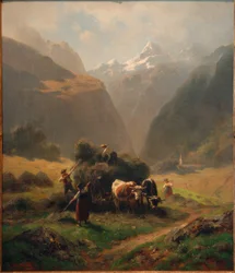Hay Harvest in the High Mountains