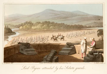 Lord Byron attended by his Suliote Guards