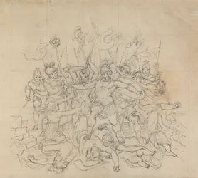 Sketch of a Battle Scene, from Shakespeare