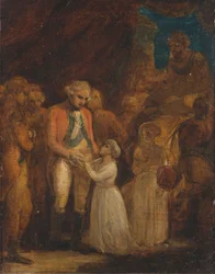 The Two Sons of Tipu Sahib, Sultan of Mysore, Being Handed over as Hostages to General Cornwallis
