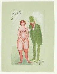 Pink Lady and Green Man