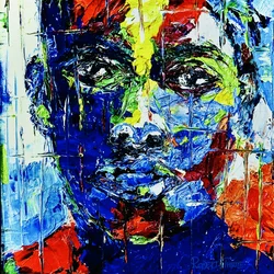 Colorful Abstract Face