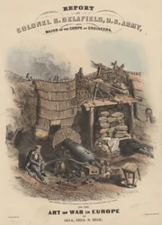 Report of Colonel R. Delafield, U.S. Army, and Major of the Corps of Engineers, on the Art of War in Europe in 1854, 1855, and 1856, Litho by Bowen and Co.