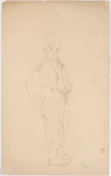 Beggar Boy with a Bag on His Back
